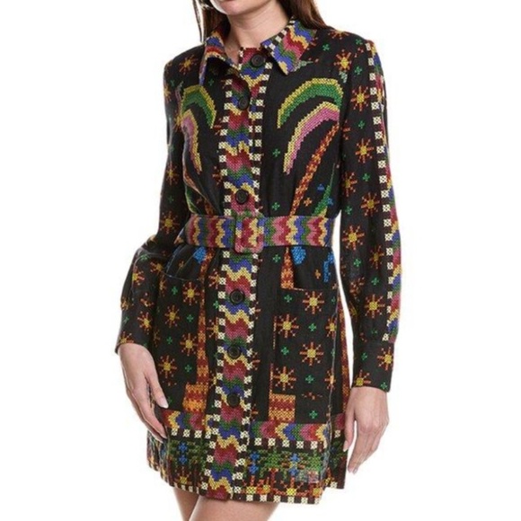 FARM Rio Dresses & Skirts - FARM Rio Multicolor Patterned Mini Dress